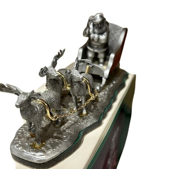 FORT Pewter Christmas Classics “Santa’s On His Way” #1190/5000 Vintage Holiday - Picture 6 of 11